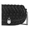 Michael Kors Mila Oval Flap Design Pleated Quilted Chain Crossbody Bag Small Women Bags Black 35S6GIMC5Y-BLACK