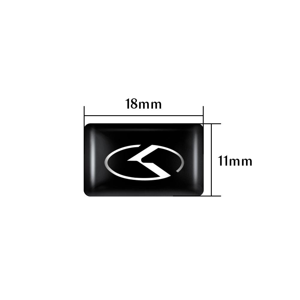 10/20/50Pcs Car Epoxy Resin Logo Interior Stickers Accessories For KIA Picanto Carnival Sportage 3 KX1 RIO K3 K6 Sorento Optima CP6