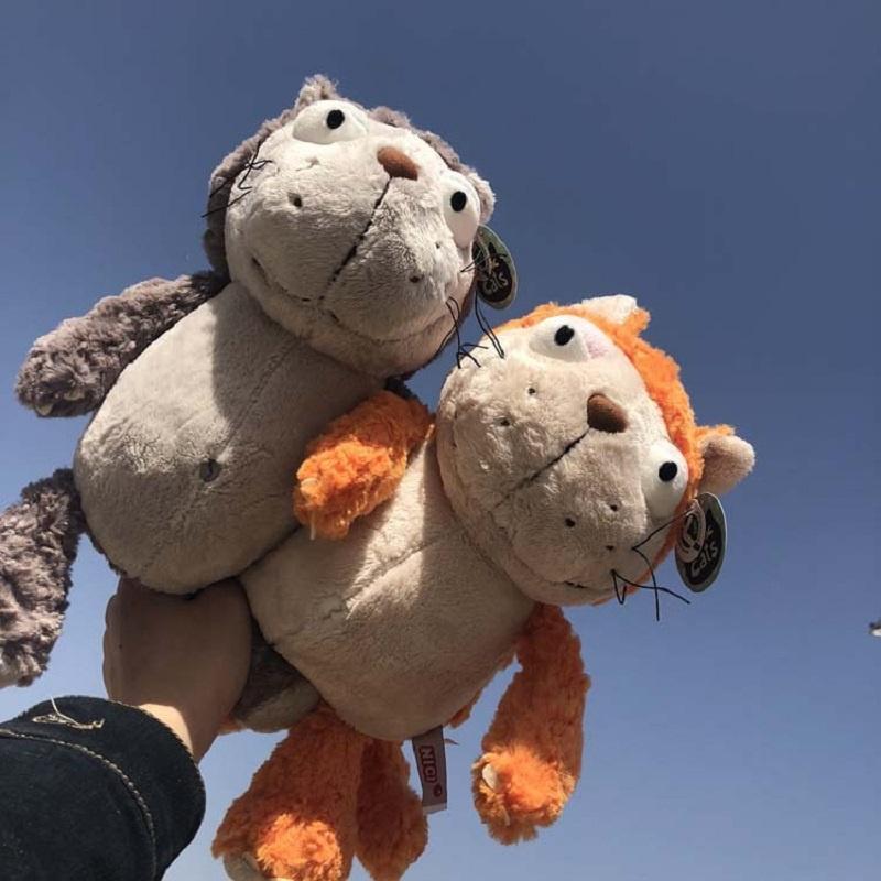 Adorable Large Orange Cat Plush Toy Pillow Soft And Cuddly