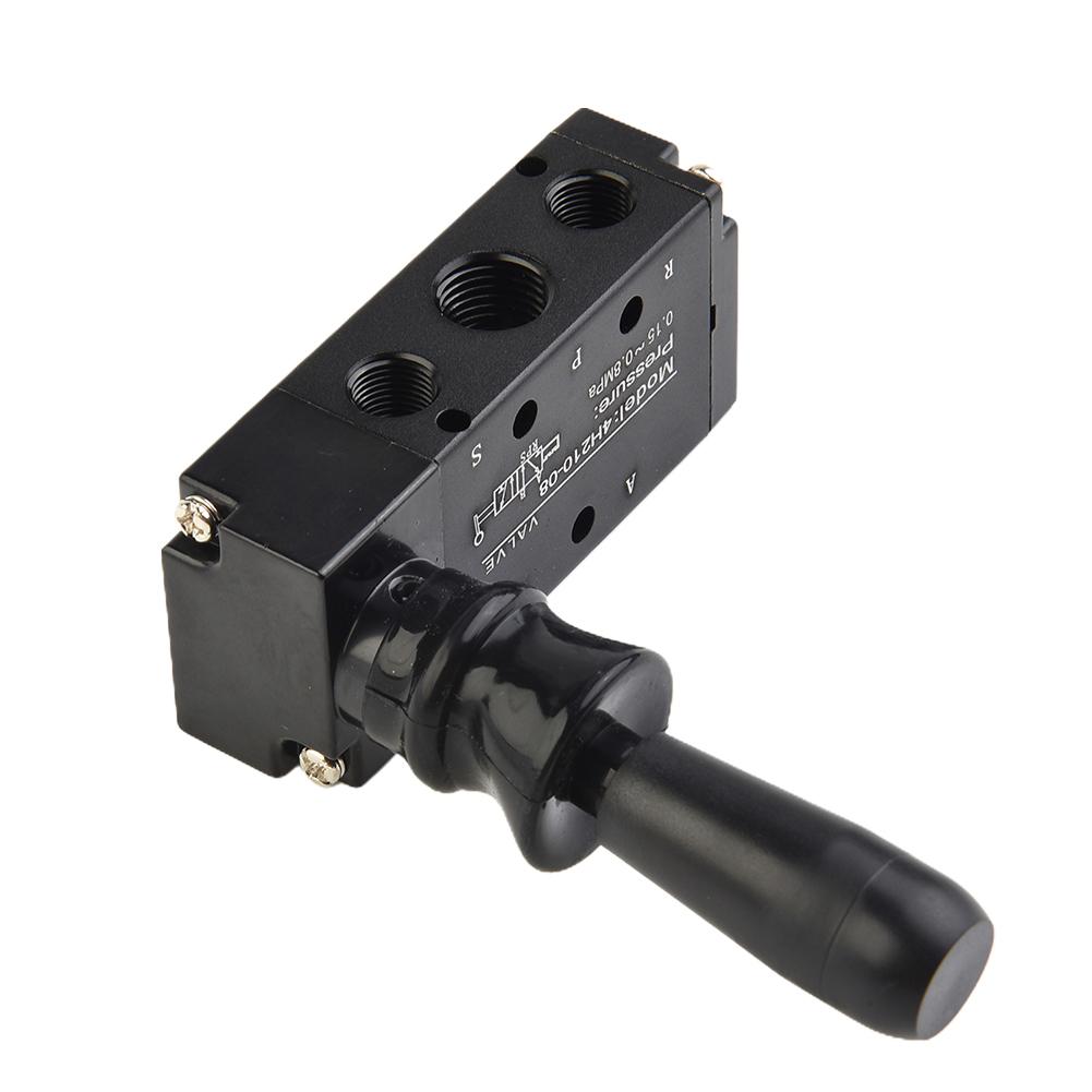 Hand Pull Lever Valve Pneumatic Air Valve 4H210-08 5 Port 2 Position 1/4In PT Control Five Way Manual Valve Tool Part