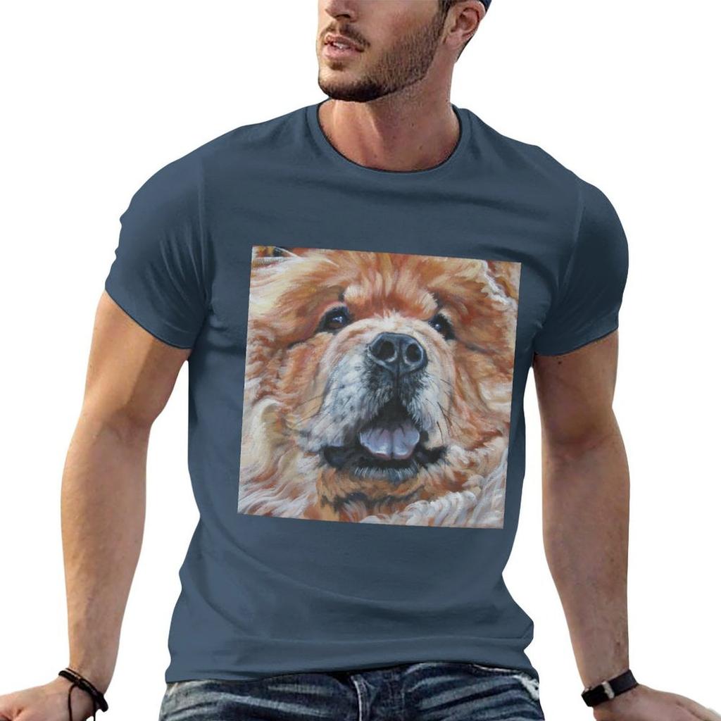 Chow Chow Fine Art Painting TShirt cotton tshirt t shirts for Unisex cotton funny t shirts cotton Tshirt
