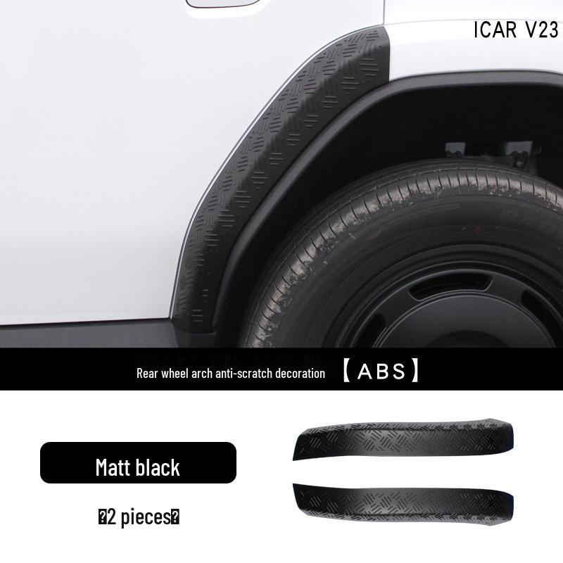 Chery ICAR V23 Headlight Eyebrows & Front Bumper Fog Light Protector with Fan