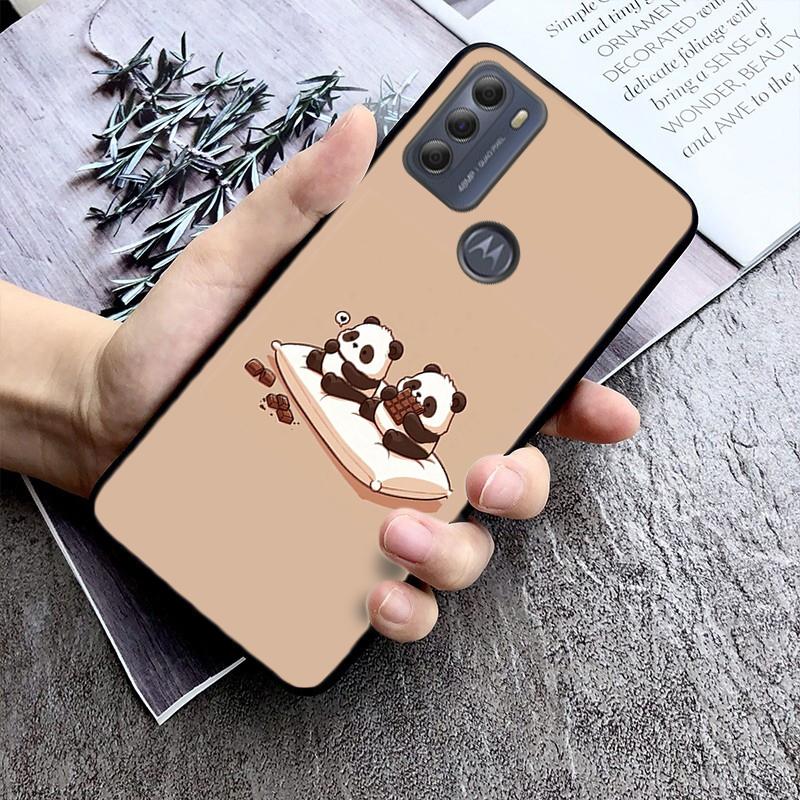 Phone Case For Moto G86 G85 G75 G15 G05 G56 G72 G53 G54 G84 G60 G31 G32 G24 G 5G G Play Cute Cartoon Panda