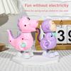 Wind-up Jumping Animal Toy Cow Squirrel Dinosaur Rabbit Penguin Chick Monkey Bird Walking Toy Toddlers Educational Interactive Clockwork Animal Toy