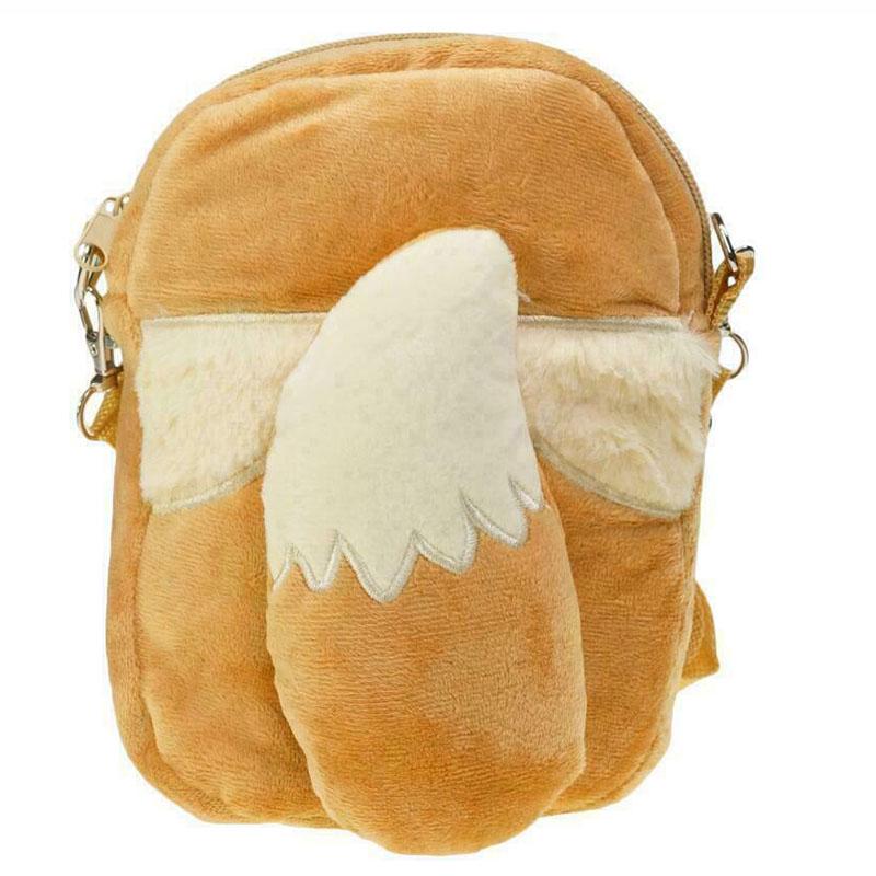 Snorlax Charmander Pikachu Eevee Psyduck Plush Backpack Kids Bag Zipper