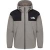 Logo Embroidered Hooded Loose Fit Long Sleeve Zip Jacket Men Jackets Gray NJ3BR03C