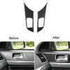 2Pcs Door Handle Panel Cover Carbon Fiber Sticker For Mitsubishi LANCER 2008-15