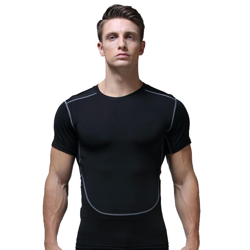 Men's Quick-Dry Compression Sports T-Shirt for Summer Basketball and Running