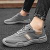 Fashion Trendy Canvas Shoes for Men Summer Breathable Ice Silk Men's Casual Shoes Anti-Slip Comfor Sneakers Lace-Up Men Vulcanized Shoes