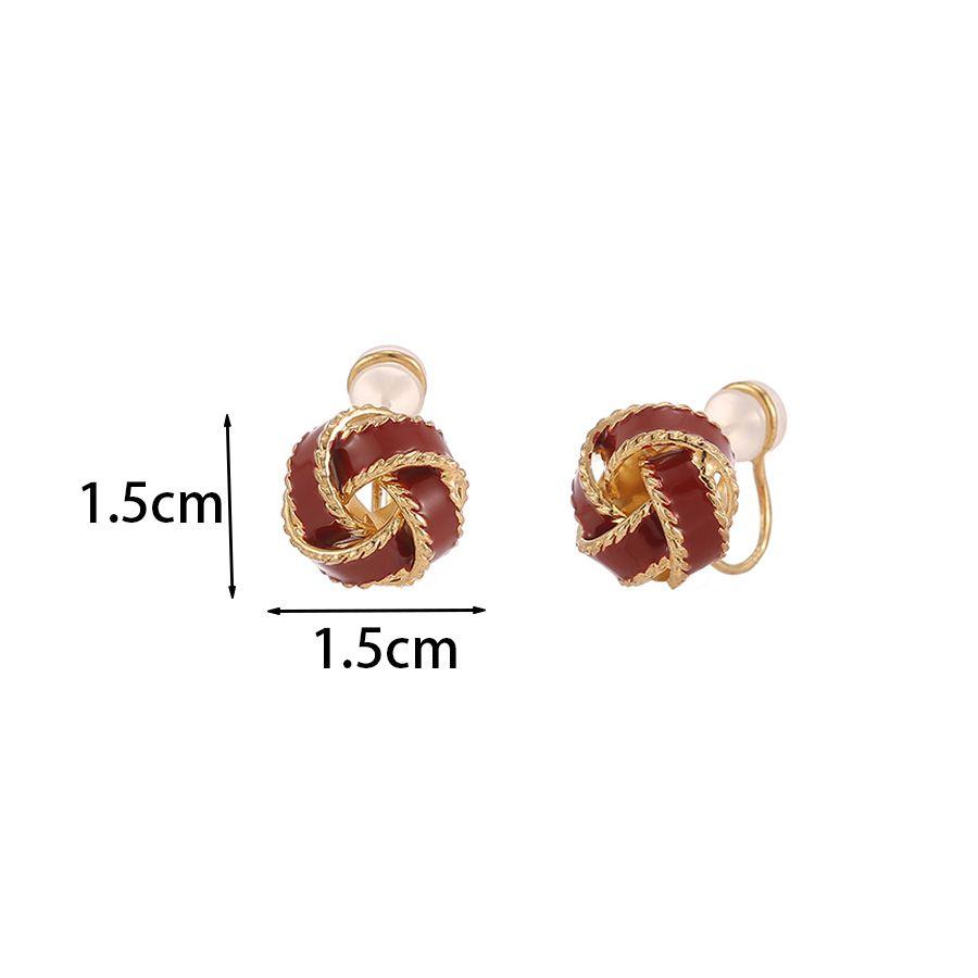 Retro Without Pierced Ear Clip Silicone Earrings for Women Spring Summer Luxury Earring