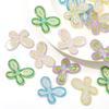 Acrylic Oil Drop Hand-painted Butterfly Beads for DIY Jewelry