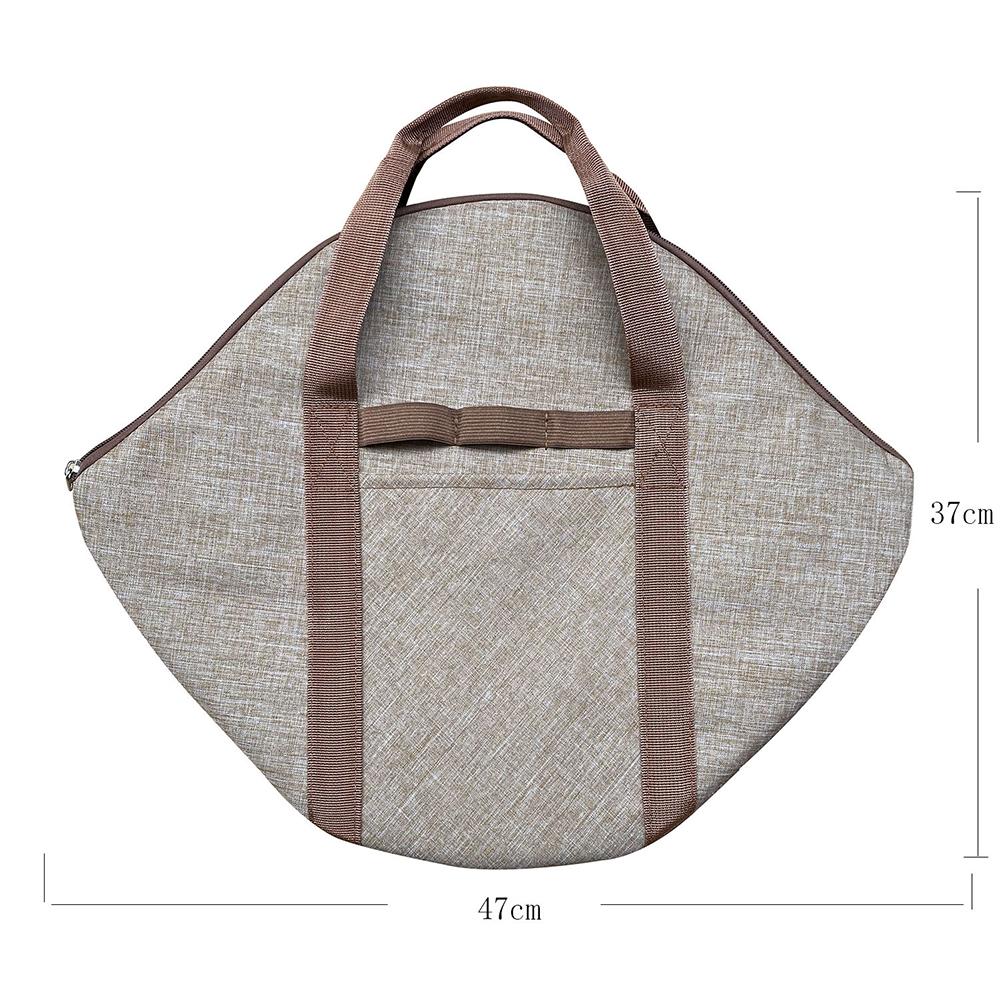 Barbecue Plate Tote Bag 600D Oxford Frying Pan Case Outdoor Camping Kitchen Utensil Cookware Storage Bag For Outdoor Picnic Tool