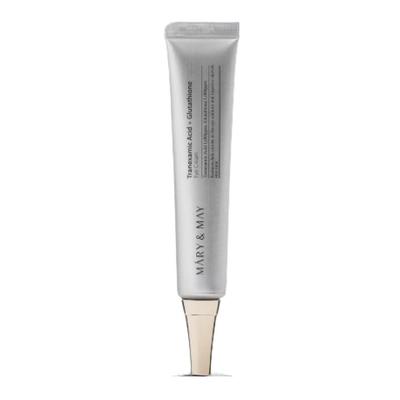 Mary&May Tranexamsäure + Glutathion Augencreme 54ml (Jumbo-Größe) Aufhellende & Anti-Falten-Behandlung für Augenringe und Unreinheiten