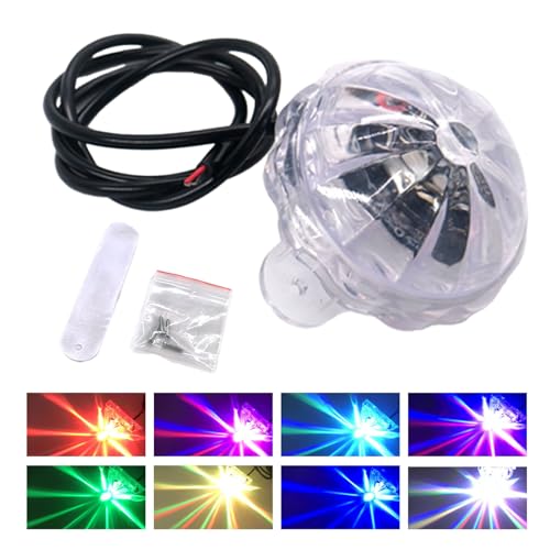 

Meliore LED Подсветка днища Боковой габаритный фонарь Aurora Crystal Marker Lamp RGB 12V Мотоцикл Скутер Автомобиль Кастом Универсальный