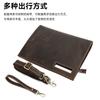 Crazy Horse Skin Men's Crossbody Bag Retro Simple Handheld Letter Package Business Travel Shoulder Men