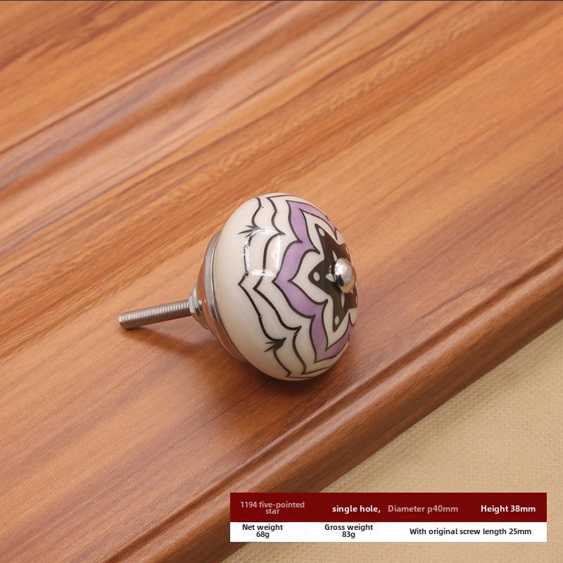 Modern American Ceramic Pumpkin Cabinet Handle