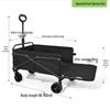 Deluxe Electric Folding Camping Cart with Tank Wheels