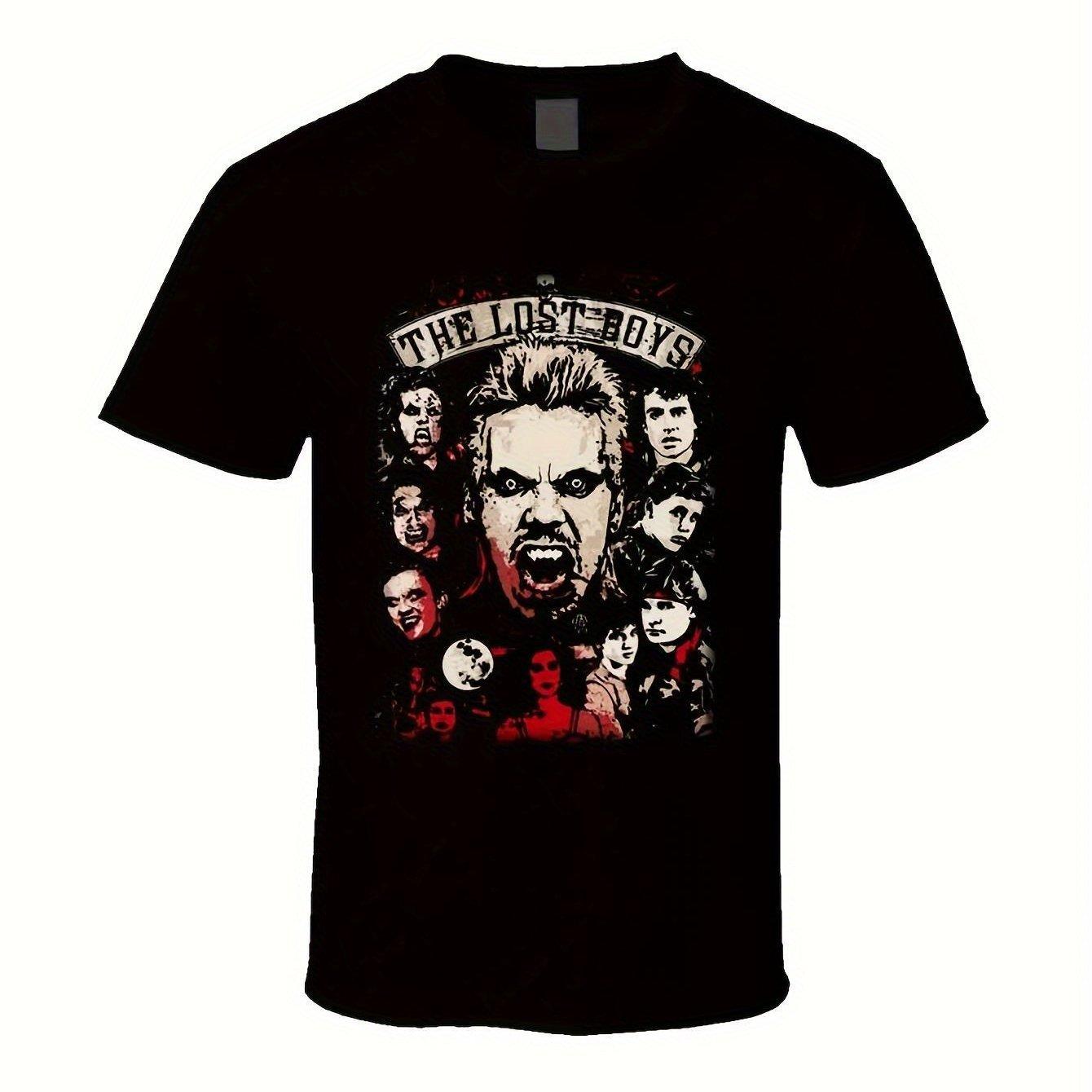 

American Lost Boy 1980 Horror Comedy Movie T-shirt Suitable for All Seasons, Casual Streetwear Suitable for Both Men and Women 4XL