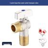 Universal All-Copper Gas Water Heater Valve: Hot/Cold Flow, 4/6 Point Angle Stop & Triangle Valve