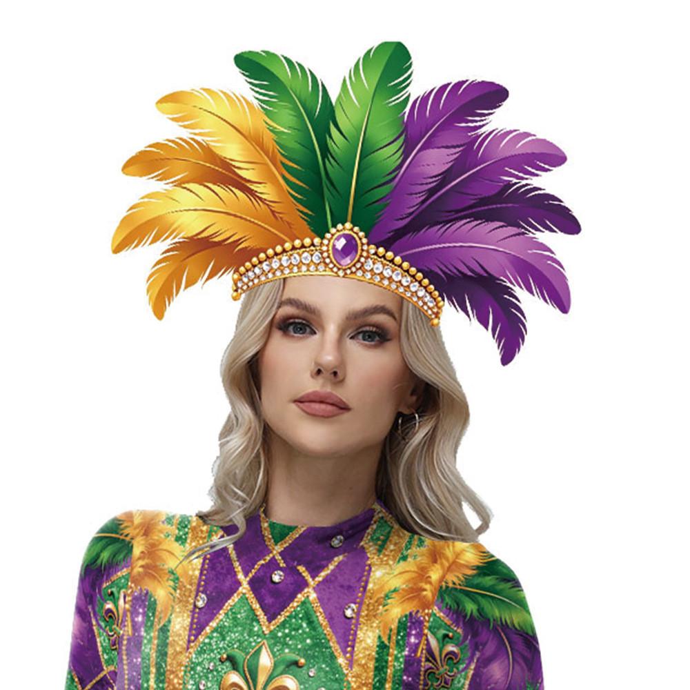 Mardi Gras Costume Jumpsuit With Polyester Fabric For Cosplay Performances