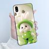 Case For LG K20 2019 Casing Cute Love Rabbit Funny Cartoon Ultra Slim TPU Black Silicone Soft Case For LG K20 (2019) Phone Cover