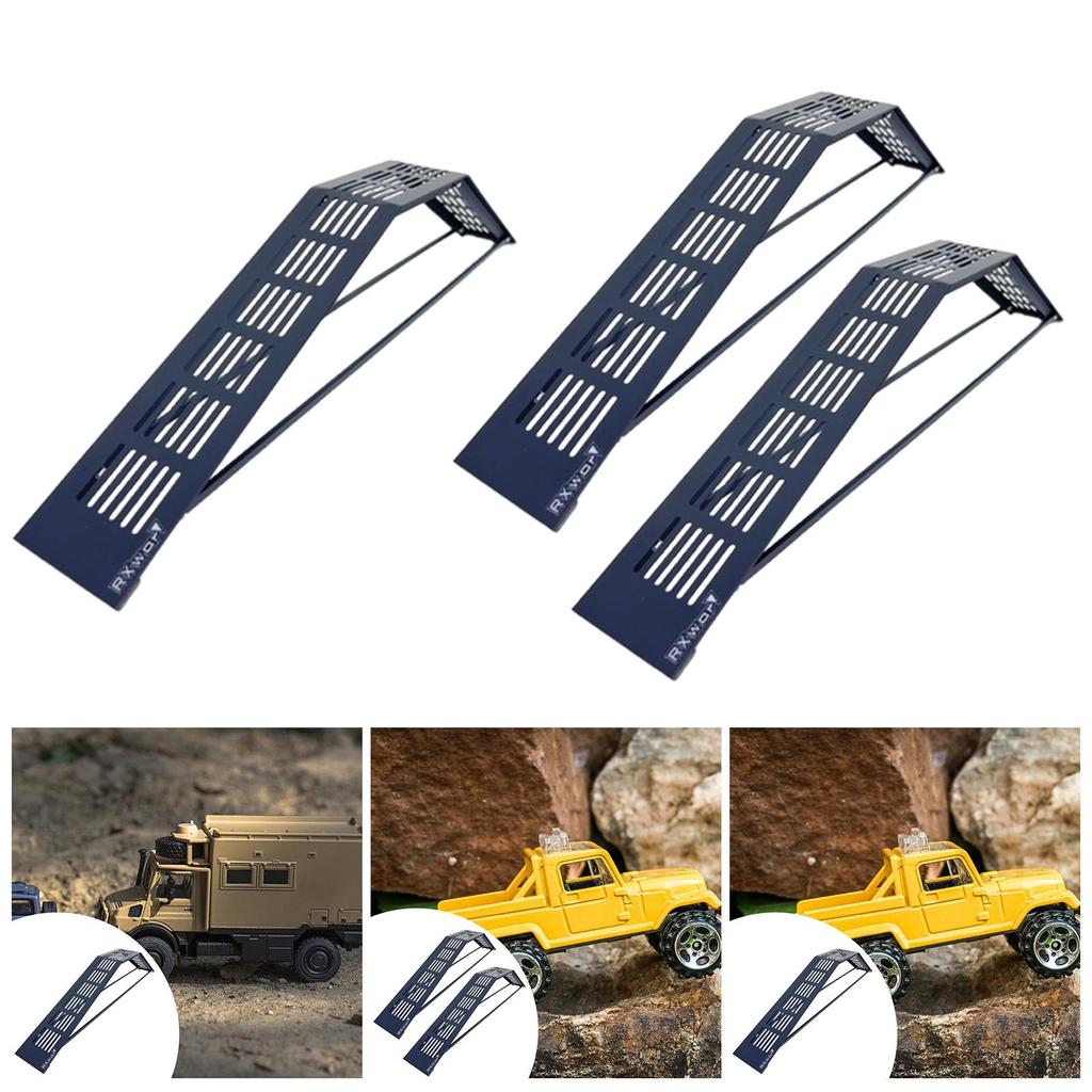Realistic RC Crawler Bridge Aluminum Alloy Ramp for 1/10 1/8 Scale RC Cars Obstacle Scene Accessories