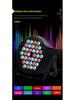 Set mit 4 Vollfarb-Bühnenlichtern mit 36 LEDs - Par, Disco, Bar, Strobe