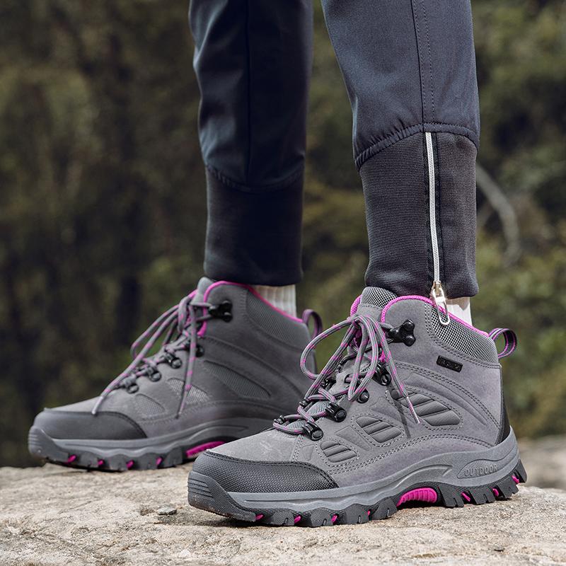Waterproof Unisex Hiking Shoes Outdoor Trekking Shoes Men Women Ankle Hiking Boots