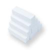 White Tofu High Foaming Buffing Block for Nail Shaping and Polishing