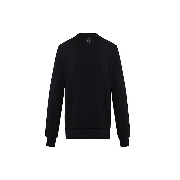 Y-3 Logo Crew Neck Pullover Solid Color Casual Fitted Knit Sweater Men sweater Black DP0533