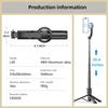 Magnetic Mini Extendable Selfie Stick Tripod Holder Stand with Fill Light Bluetooth Wireless Remote for iPhone 17 16 15 &Android