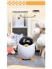 Cartoon Penguin Flip-Top Trash Can with Lid - Cute Style for Living Room or Bedroom