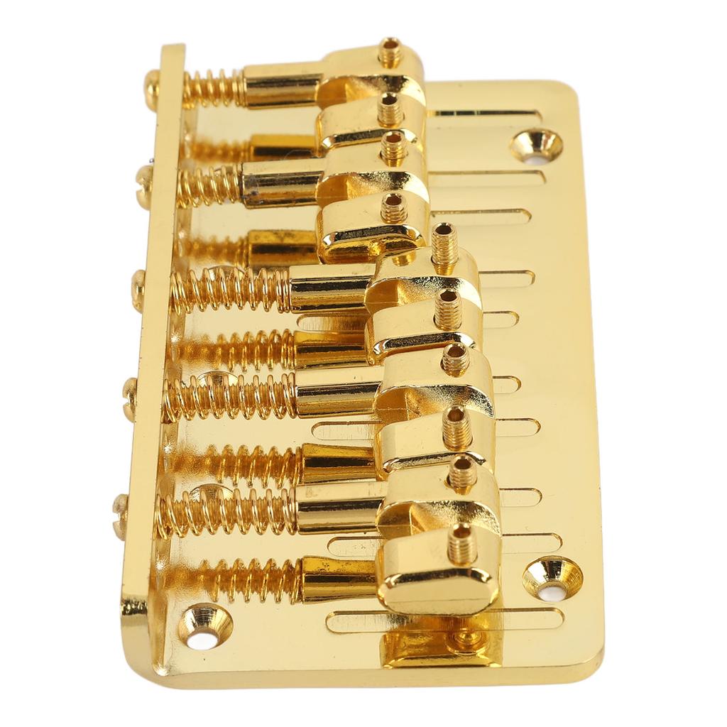 5 String Bass Bridge Adjustable Saddle Zinc Alloy Exquisite Retro Electric Bass Guitar Bridge Gold