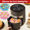 Forme din silicon pentru ouă gătite la Air Fryer - Formă de brioșe cu 7 cavități, antiaderentă, pentru brioșe/quiche-uri/tarte - Se poate spăla în mașina de spălat vase