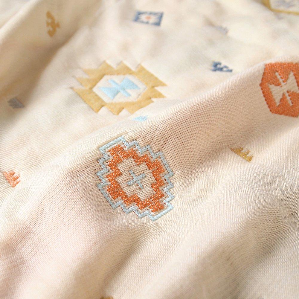 10mois BOBO Fluffy Gauze 90x110cm - (6-Layer Gauze) Blanket, 100% Cotton, Totem, Medium,