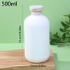 White Plastic Travel Shampoo Squeeze Bottles Refillable Containers with Flip Cap for Lotion Cream Shower Gel Foam Pump Bottles