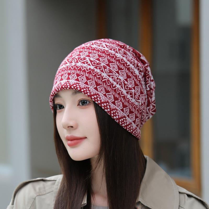Four Seasons Pullover Hat Scarf Dual-purpose Men's and Women's Sports Cycling Windproof Bag Head Towel Hat Confinement Hat Sleeping Hat