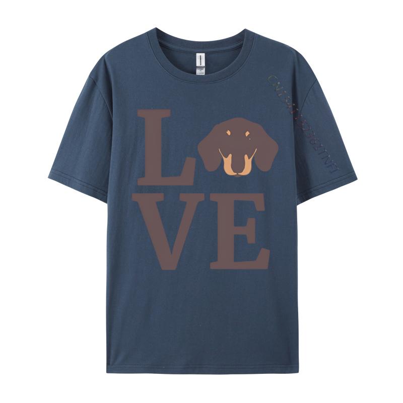 Hot Sale Unisexs Top Tshirts Cotton I Love My Dachshund Dachshund T Shirts Printing Fashion T Shirt Unisex