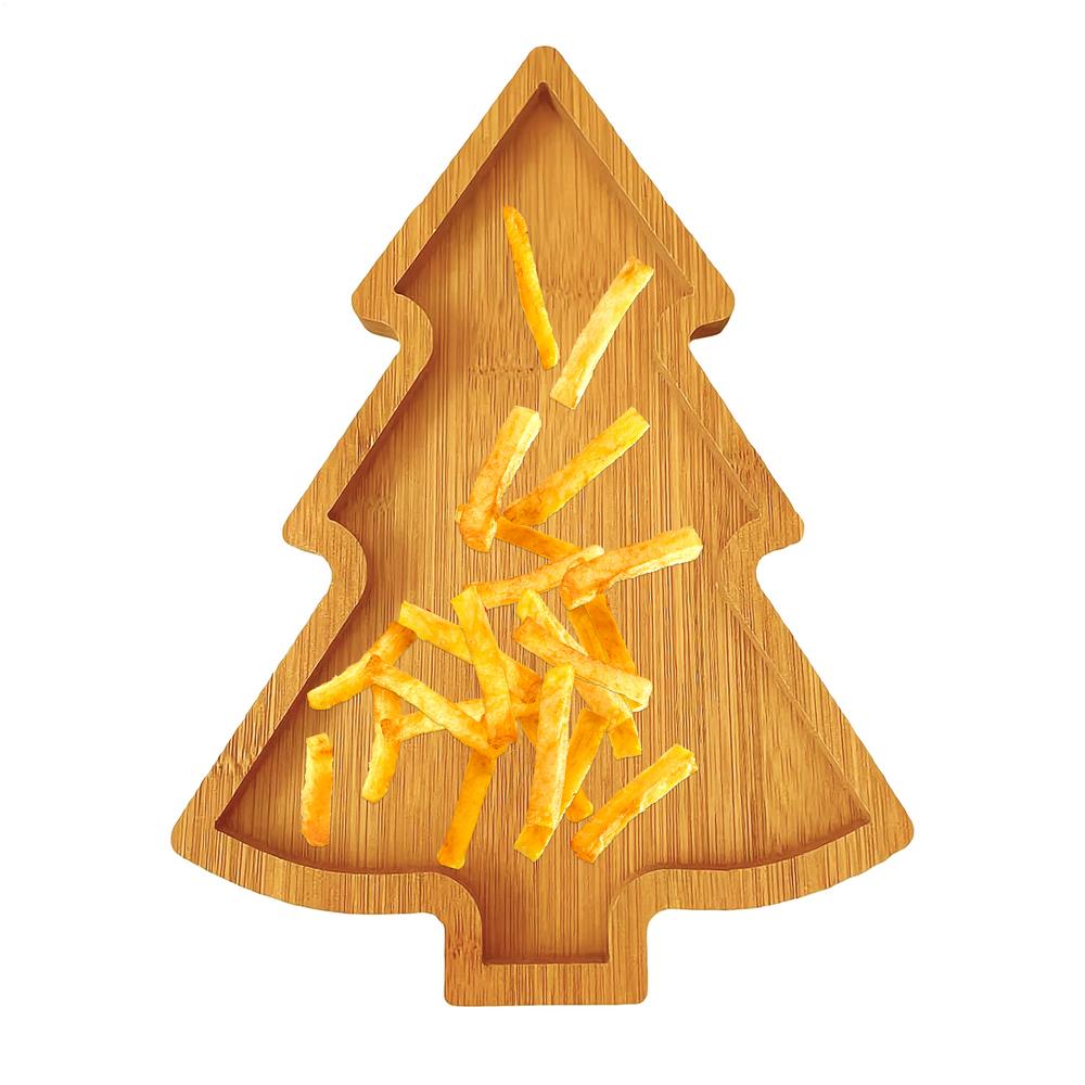 

Christmas Platter Wooden Tree Display Christmas Charcuterie Board Serving Tray For Home Decor Party Fruit Cheese Dessert Candy