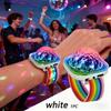 Piece Mini Disco Ball Flashing LED Bracelet Portable Party Bracelet Light with Suction Cup Vitality Change Party Light Disco Light