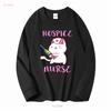 Hospice Nurse T Shirt Life Cat Registered Ideas Nursing School Squad long or short sleeves vintage Washed homme Versatile