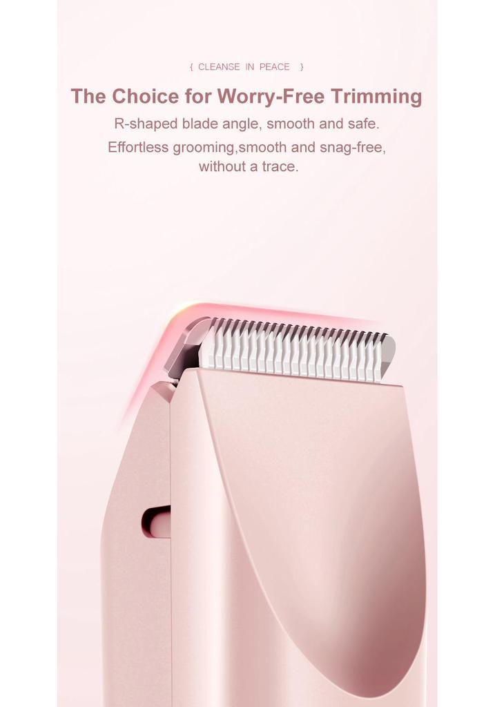 Waterproof Electric Women's Double Head Shaver for Bikini, Underarms, and Intimate Areas
