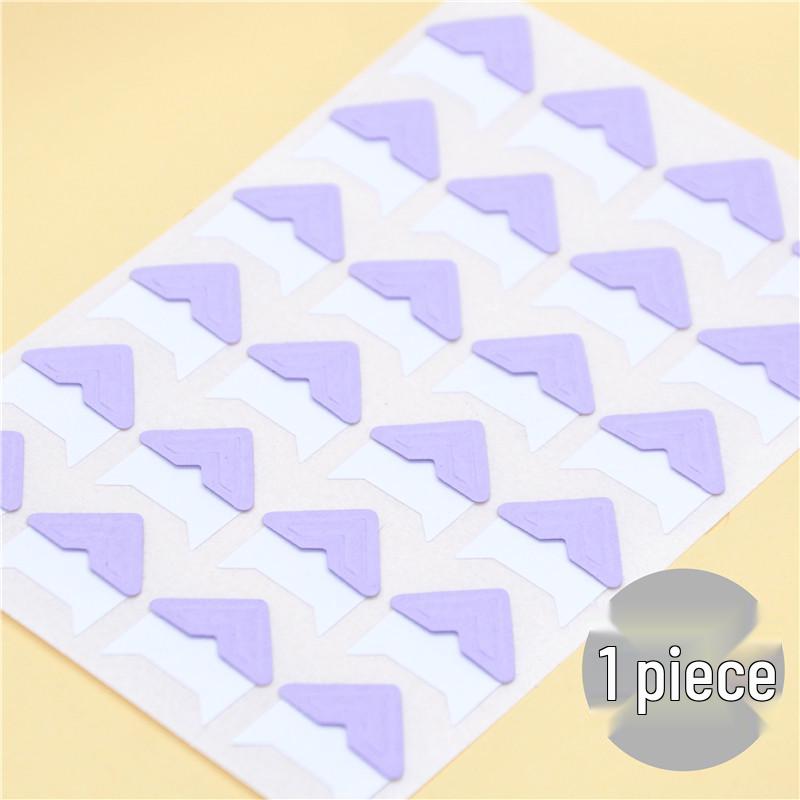 Korean Retro Kraft Paper Photo Corner Stickers, DIY Colorful Album Accessories for Baby Albums