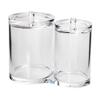 Clear Qtips Holder Plastic Desktop Cosmetic Storage Box for Cotton Ball Cotton Swab Cotton Round Pads Floss