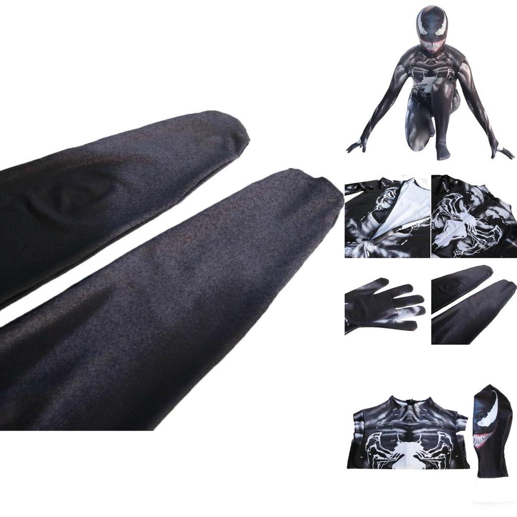 Venom Spider-man Cosplay Kostüm Jumpsuit Mit Exquisitem Design Und Atmungsaktivem Stoff Für Kinder Und Erwachsene