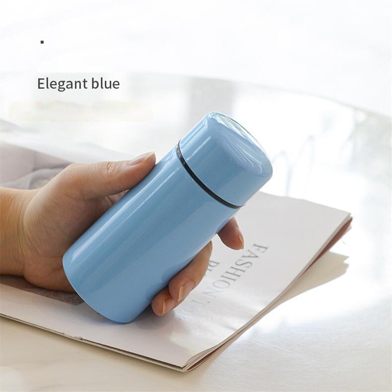 160ml 304 Stainless Steel Insulated Cup Mini Pocket Cup Portable Travel Cup For Outdoor Camping Hiking Thermos Bottle 160ml синий