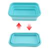 4Pcs Silicone Bento Box Rectangle Folding Lunch Bowl Food Storage Container Box 350 500 800 1200 ML