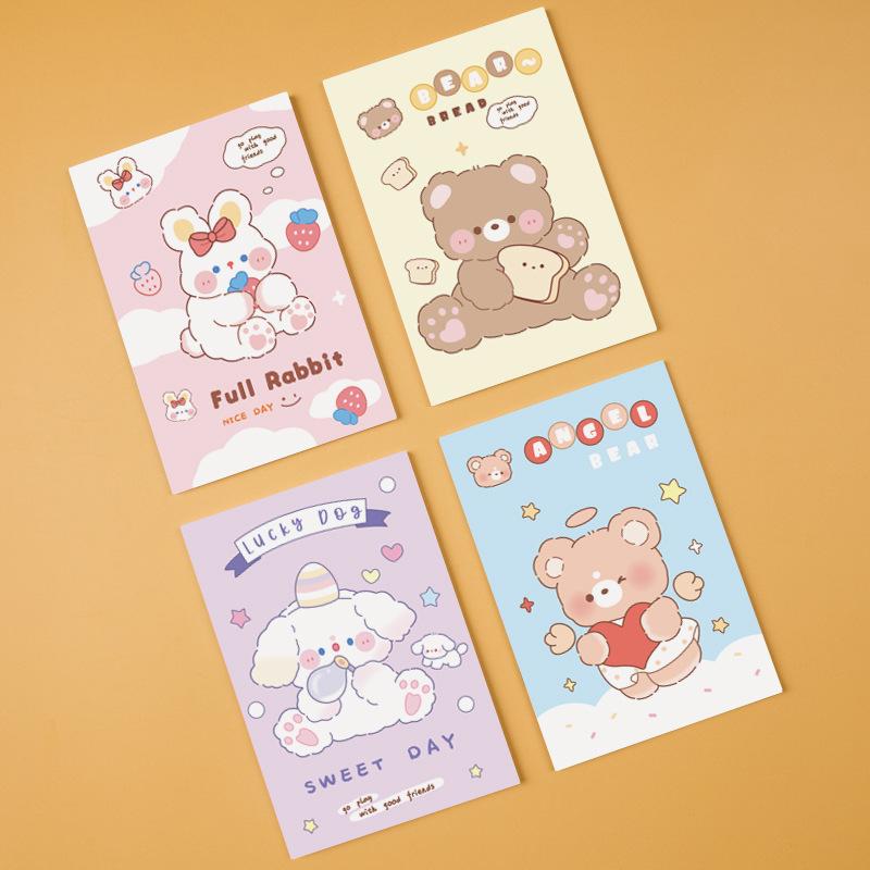 64k Horseback Riding Booking Line Book, Notebook, Small Notebook, Notepad, Cute Primary School Student Prize Carry Book
