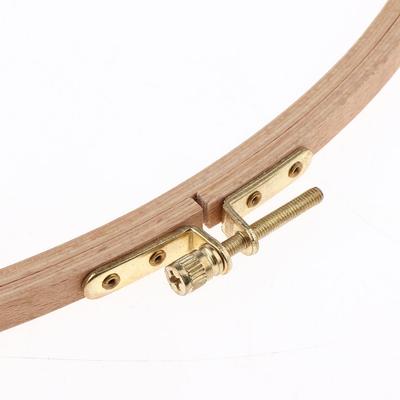 Natürlicher Holz-Stickrahmen-Ringrahmen Nadelspitzenhalter für Kreuzstich- und Nähzubehör