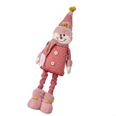 Telescopic Doll Standing Figurine Decoration Christmas Festives Home Ornament X3UC